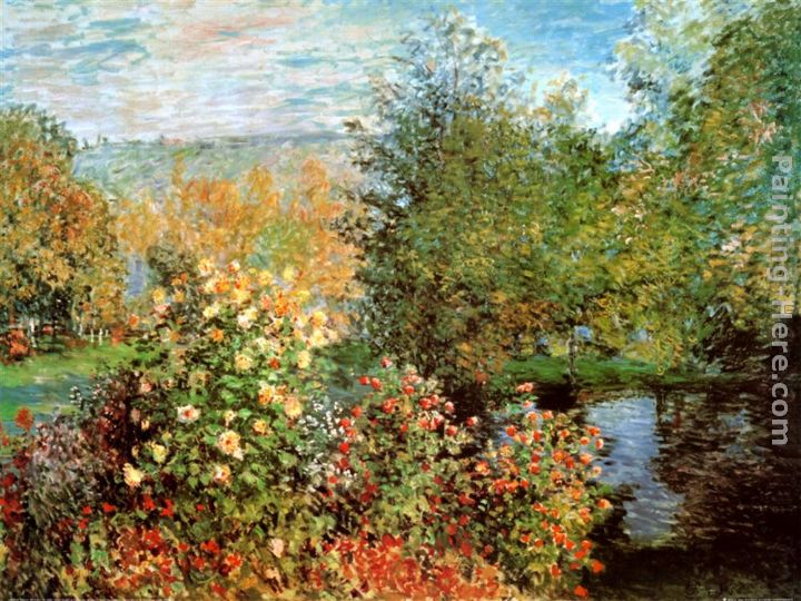 Stiller Winkel im Garten von Montgeron painting - Claude Monet Stiller Winkel im Garten von Montgeron art painting